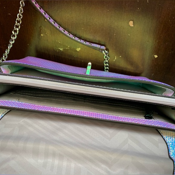 NWOT Rare Rebecca Minkoff Iridescent Je T'Aime Medium Crossbody Shoulder Bag - Picture 13 of 16